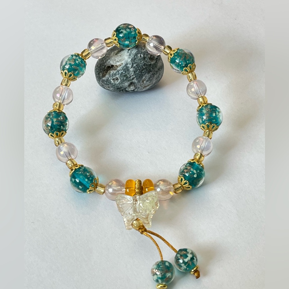Liuli Glass Bead Blessing Harmony Bracelet Glow In The Dark